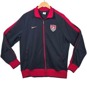 Nike N98 USMNT US Soccer Track Jacket Navy‎ Red Gold USA Men's Large 414295-451